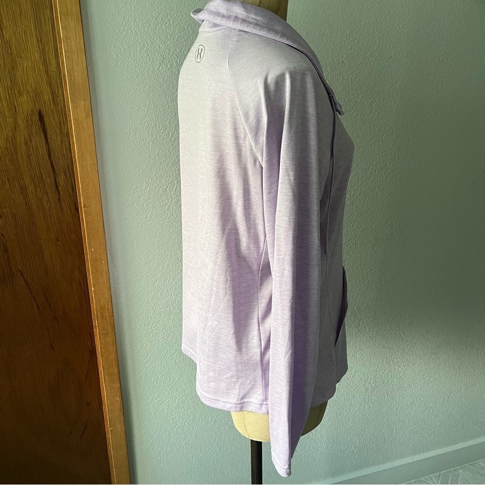 UNDER ARMOUR sz M Light Purple Long Sleeve Zip Up Tech Twist Jacket Funnel Neck - Picture 4 of 9
